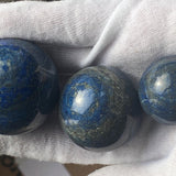 Lapis lazuli sphere three sizes