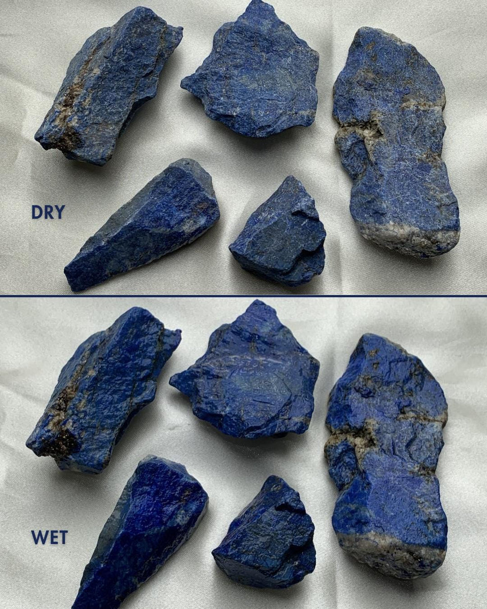 blue crystal raw stones