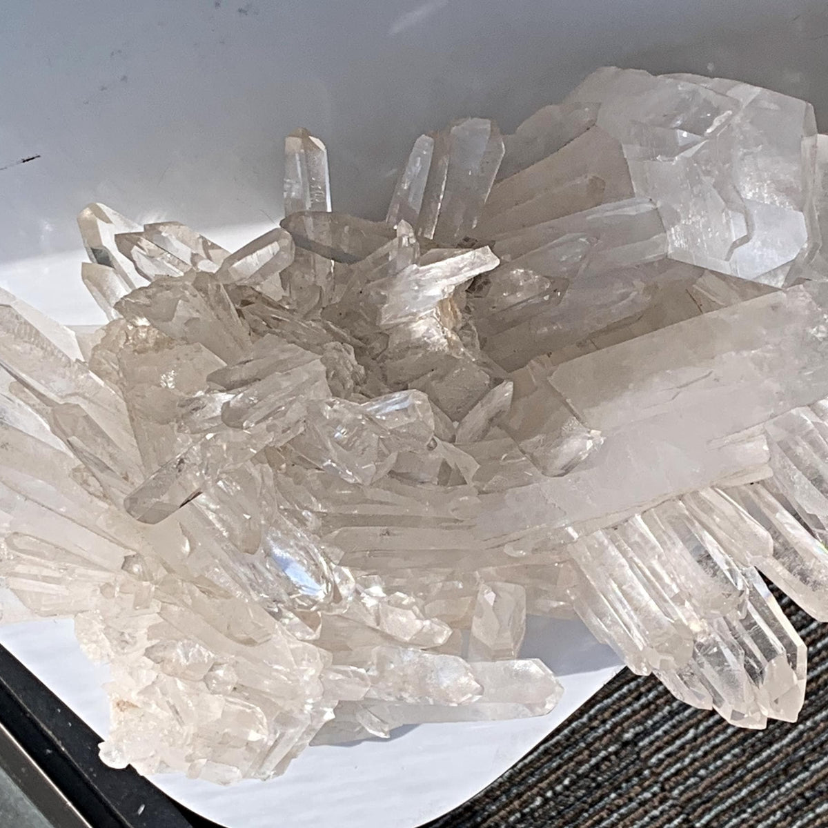 clear quartz statement décor