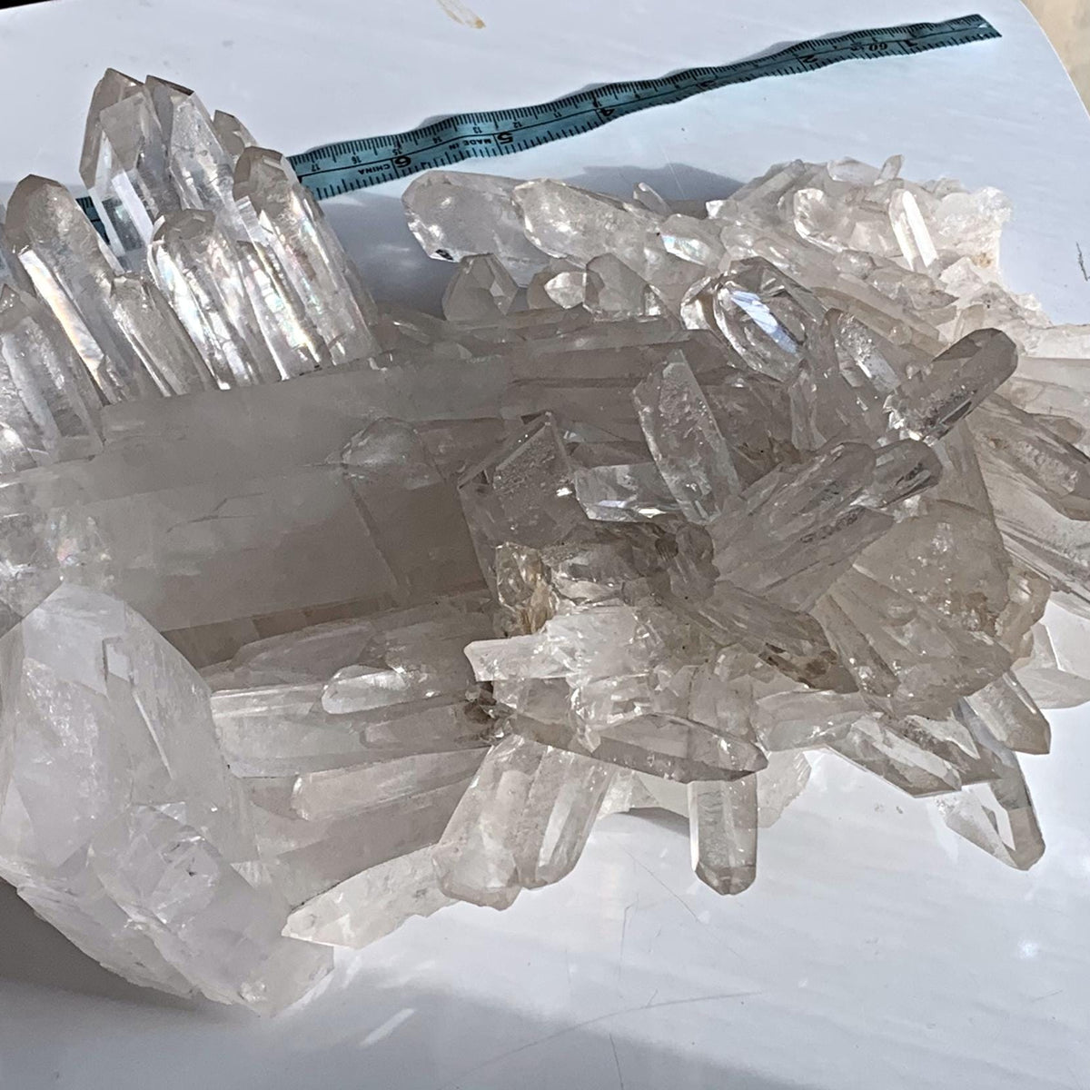 Extra Large Clear Quartz Cluster – Rare Collector Specimen, Statement Décor