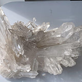 clear quartz statement décor piece