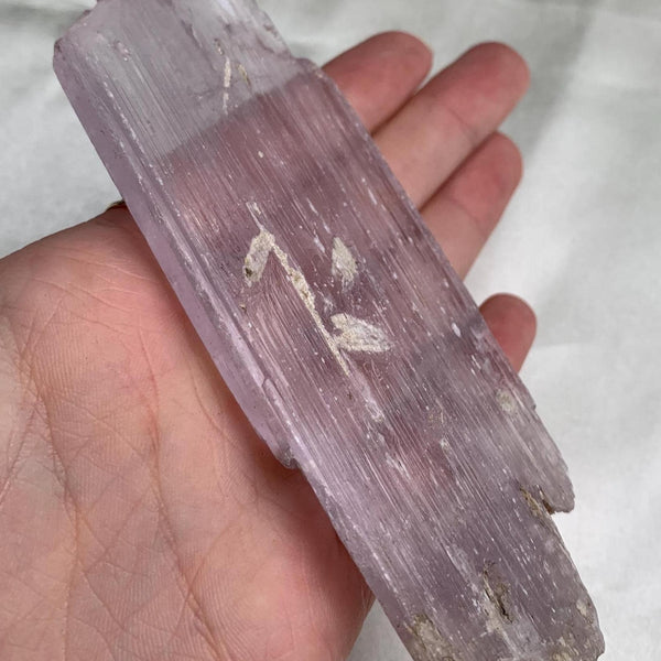 120mm natural kunzite crystal with termination