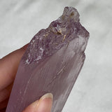 Transparent kunzite spodumene crystal display piece