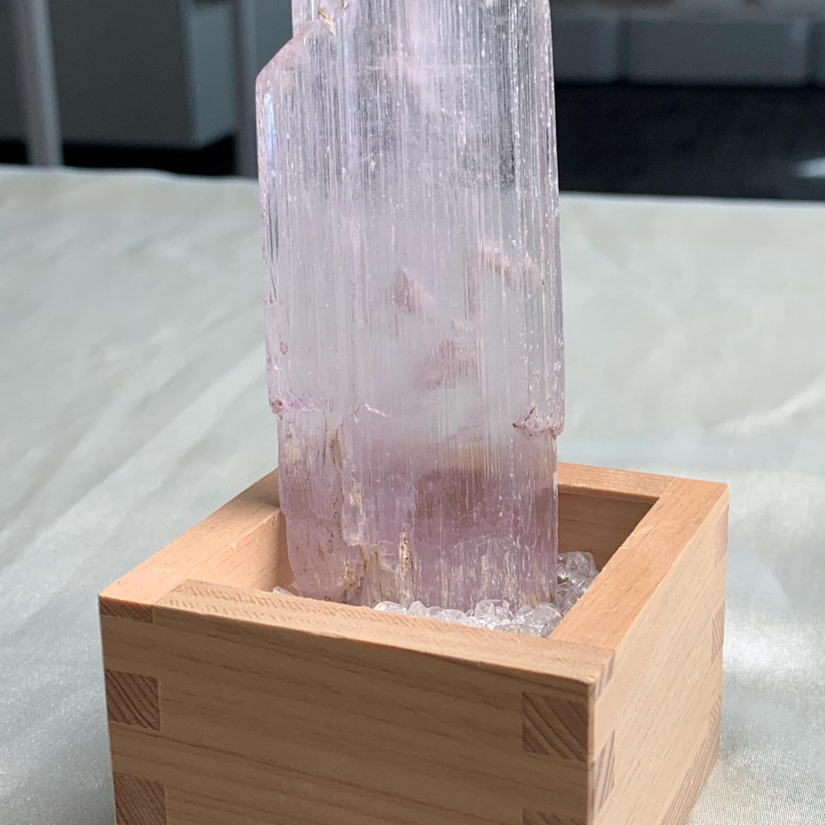 Large kunzite crystal from Pech Valley Afghanistan