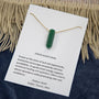 green aventurine crystal necklace