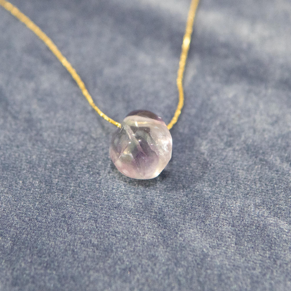 Fluorite Pendant Necklace | Healing Crystal Jewelry with Meaning Card