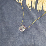 Fluorite Pendant Necklace | Healing Crystal Jewelry with Meaning Card