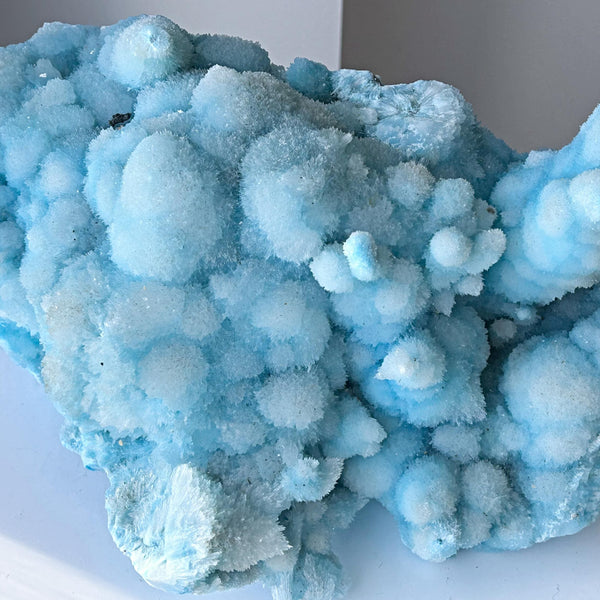 large blue aragonite specimen botryoidal formation Wenshan China