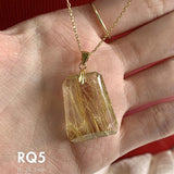 faceted rutilated quartz jewelry