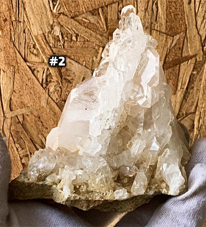 Himalayan Faden Quartz Crystal Cluster, FM7