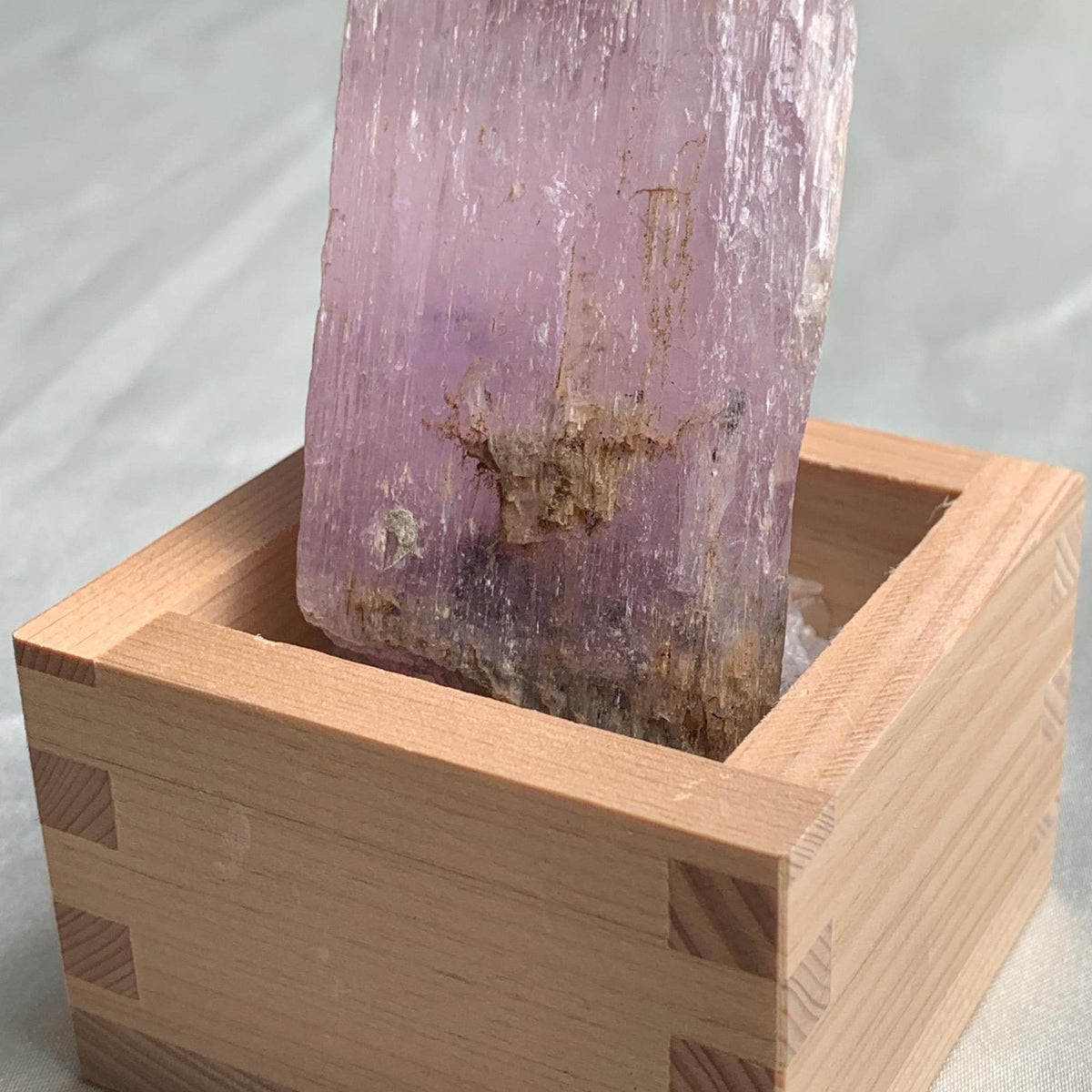 Sculptural Kunzite Crystal Display