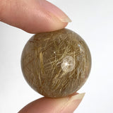 Collector grade rutile quartz crystal ball
