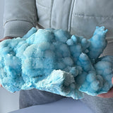 botryoidal blue aragonite crystal large statement décor