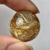 21mm rutilated quartz crystal sphere