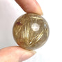 Natural golden needle quartz sphere