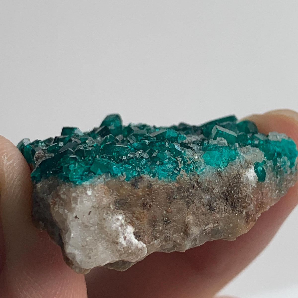 natural tsumeb dioptase mineral cabinet display