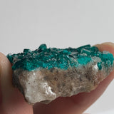 natural tsumeb dioptase mineral cabinet display