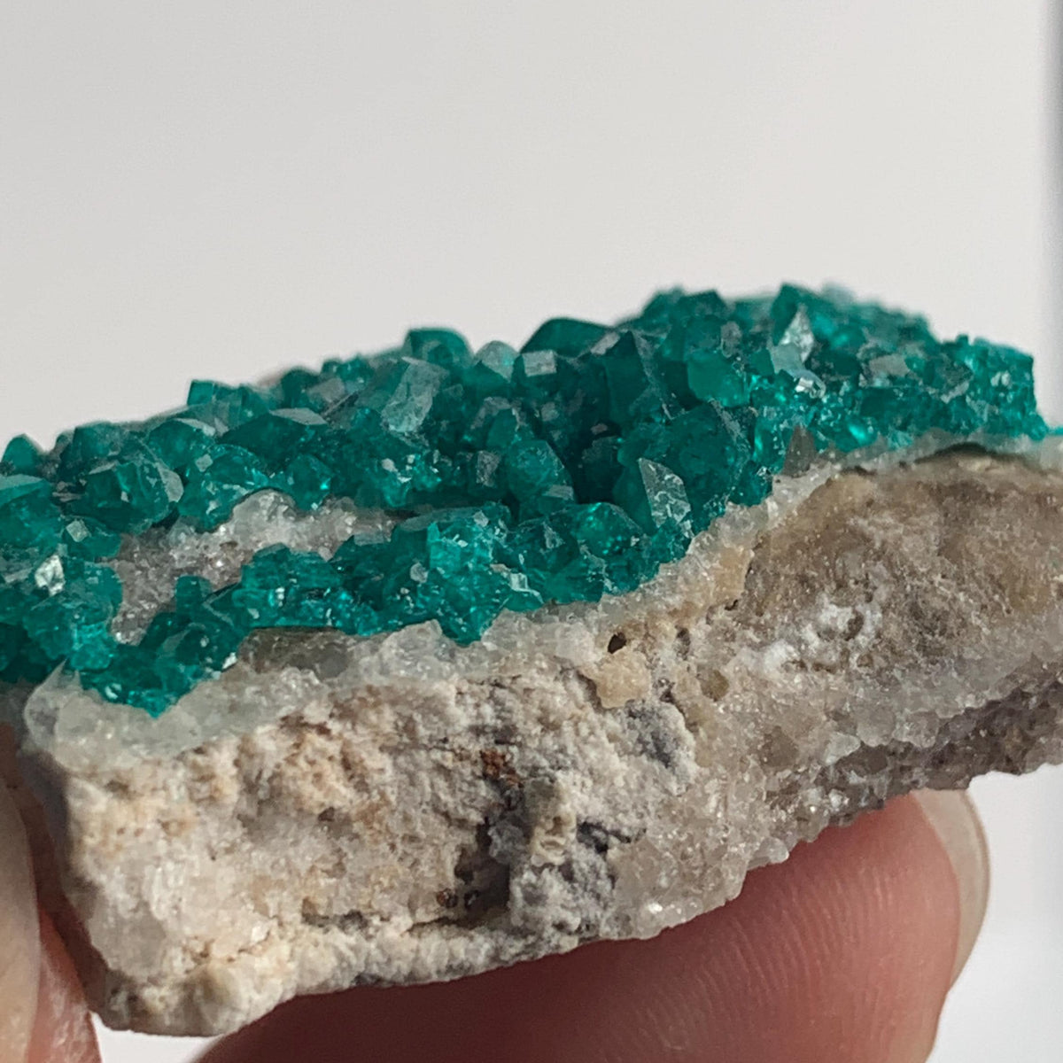 sparkling green dioptase cluster tsumeb locality