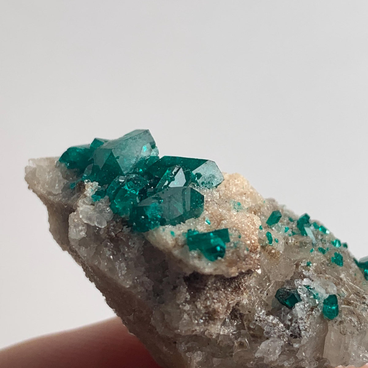tsumeb dioptase cabinet mineral specimen