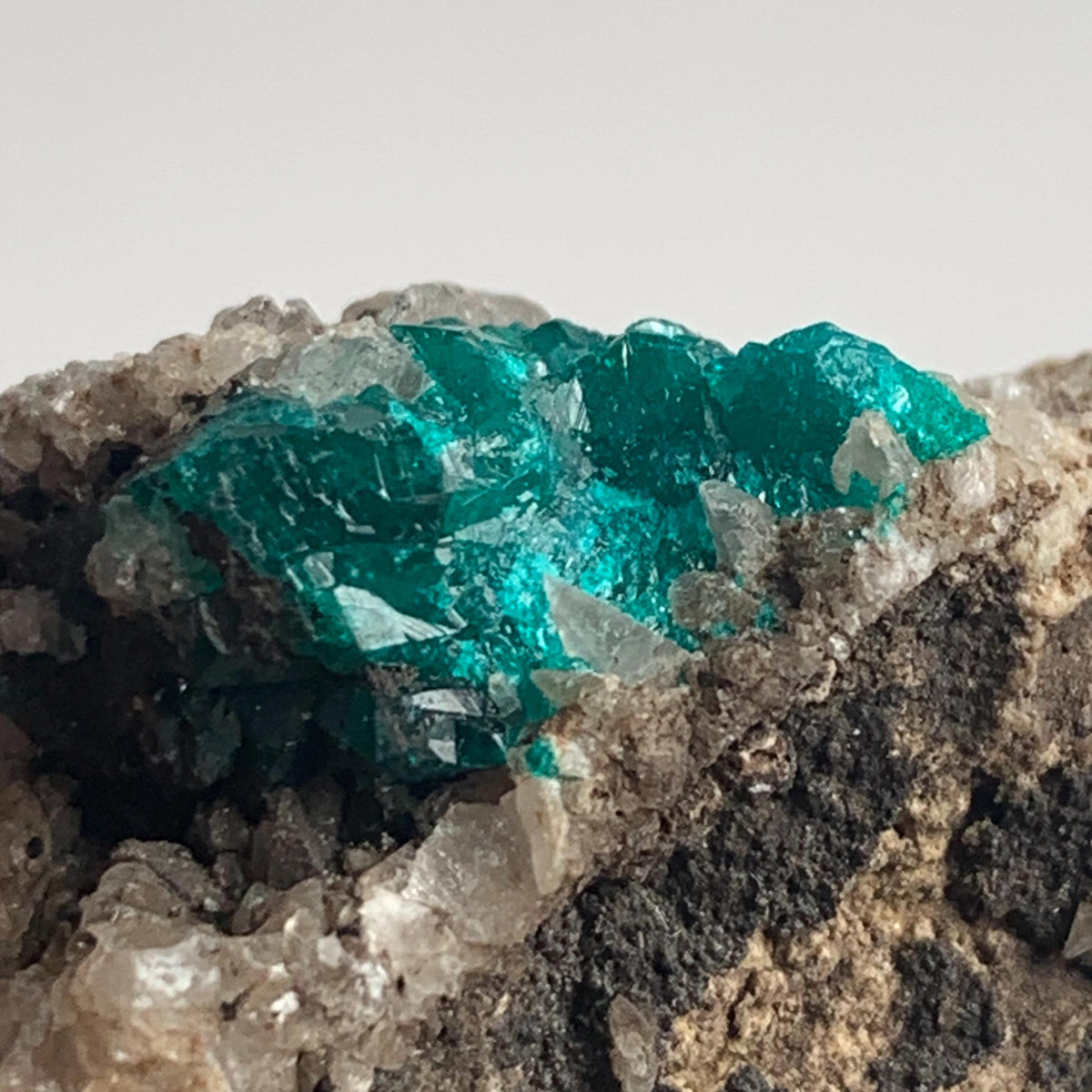 tsumeb mine dioptase cabinet mineral display