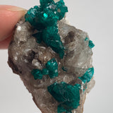 natural dioptase crystals on matrix namibia