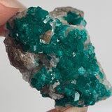 natural copper mineral dioptase crystal formation