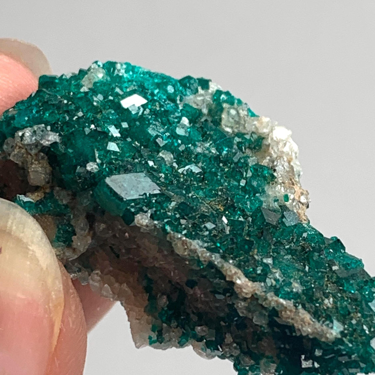rare namibia dioptase fully encrusted matrix