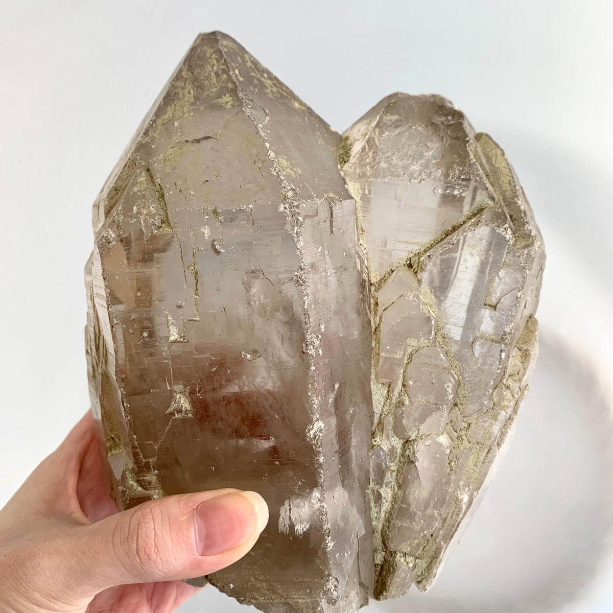 large smoky quartz mineral specimen