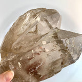 twin crystal smoky quartz formation