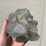 etched termination chlorite quartz crystal