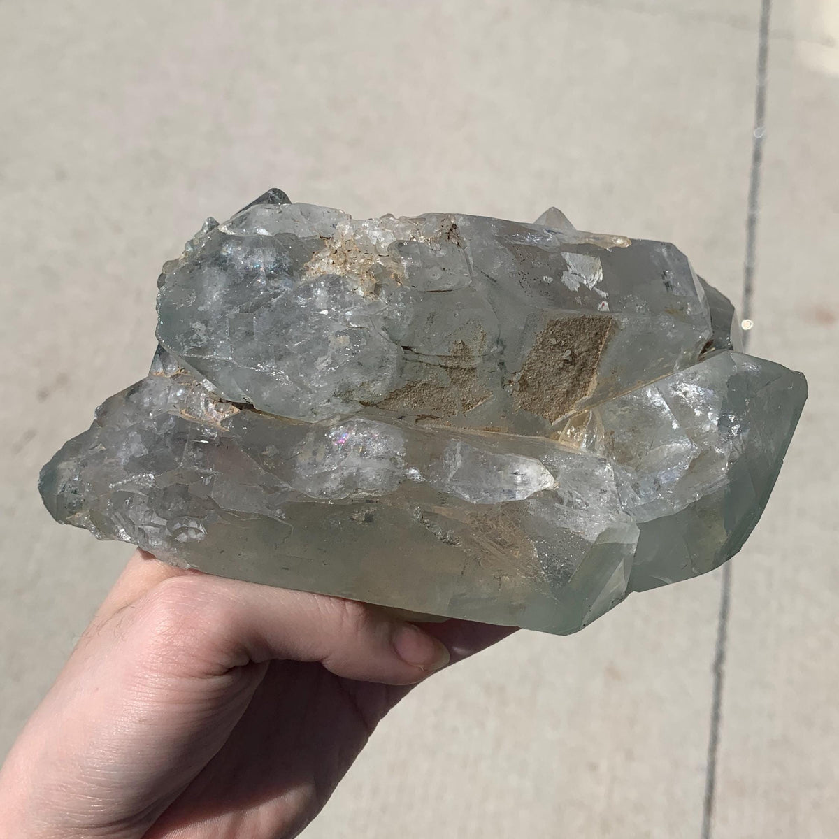 himalayan chlorite quartz mineral display