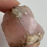 delicate pink morganite beryl crystal specimen display
