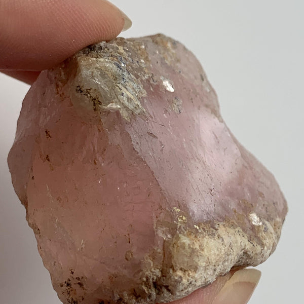 delicate pink morganite beryl crystal specimen display