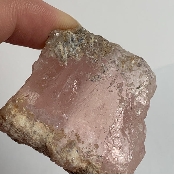pink morganite crystal specimen natural beryl from Pakistan