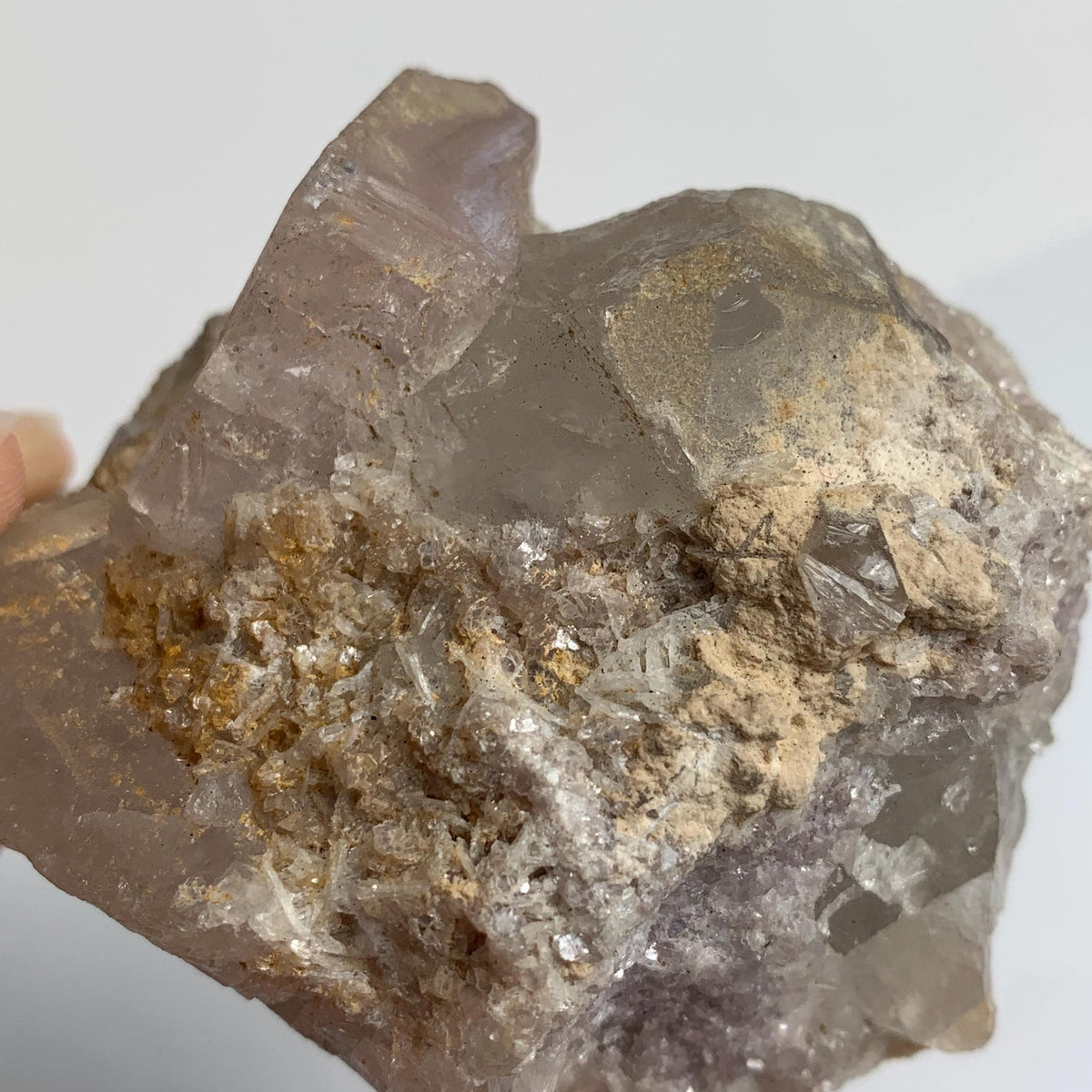 morganite and quartz mineral specimen from Pakistan