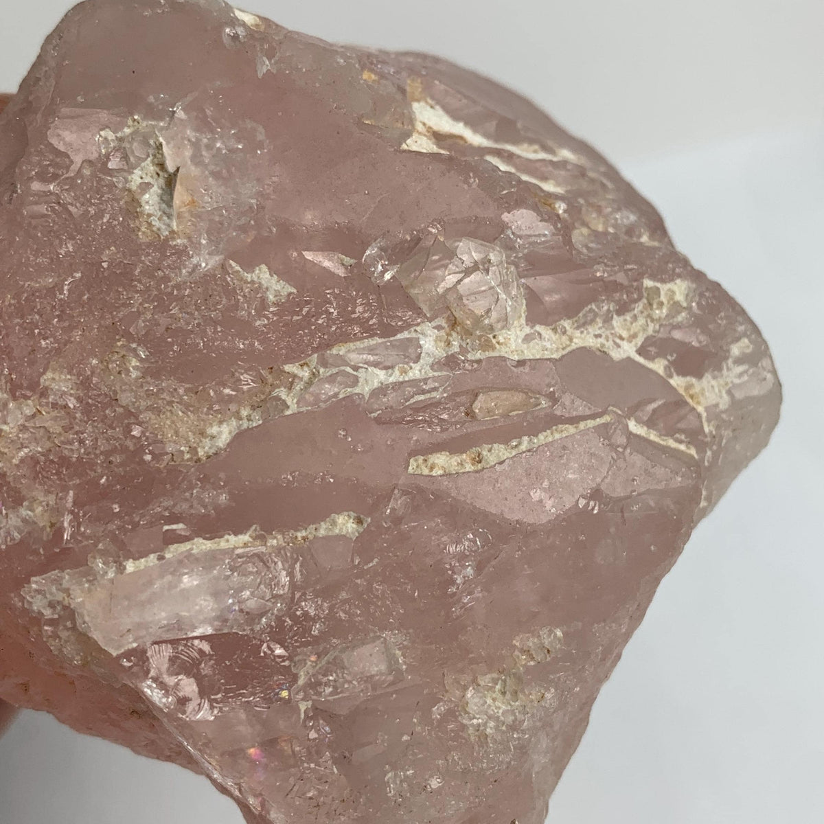 natural pink morganite beryl crystal collector mineral