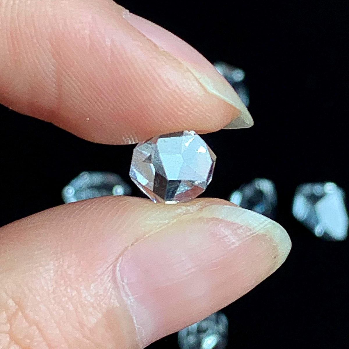 sparkly herkimer crystal natural light