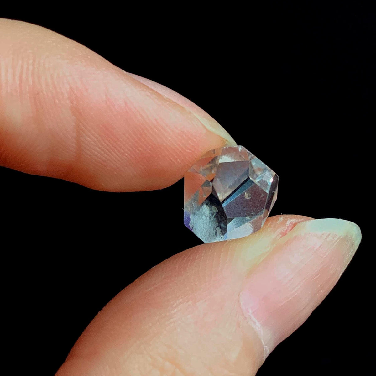 wide herkimer quartz double point