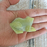 crystal frog carving natural serpentine stone