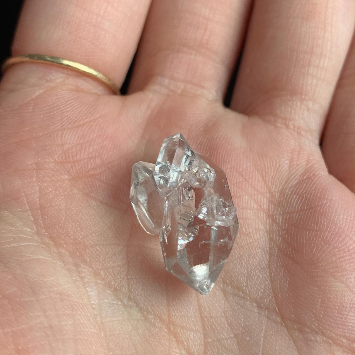 double terminated quartz cluster herkimer