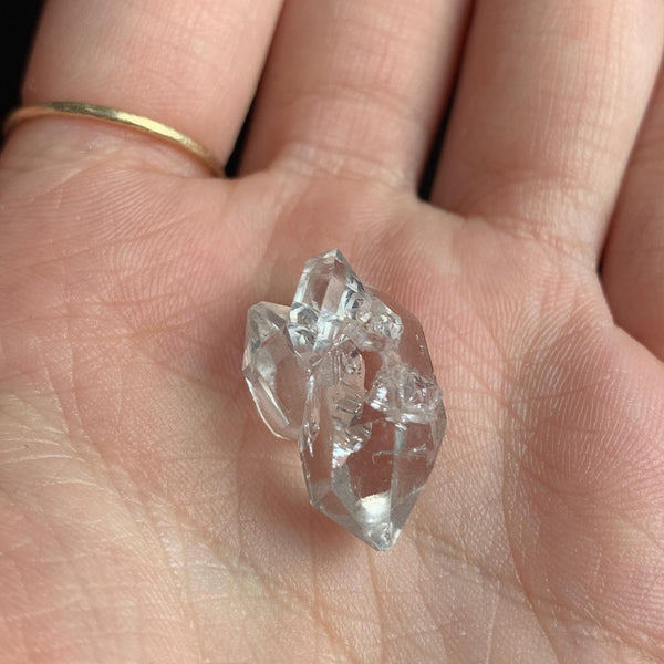 double terminated quartz cluster herkimer