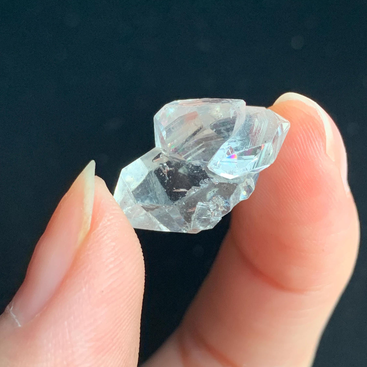 sparkly quartz cluster multiple points