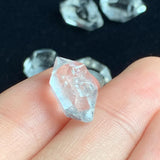 sparkly natural quartz crystal double point