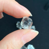 sparkly natural quartz double point crystal