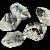 raw clear quartz double terminated gemstone