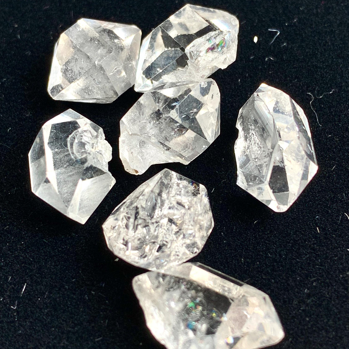 high clarity herkimer crystal close up