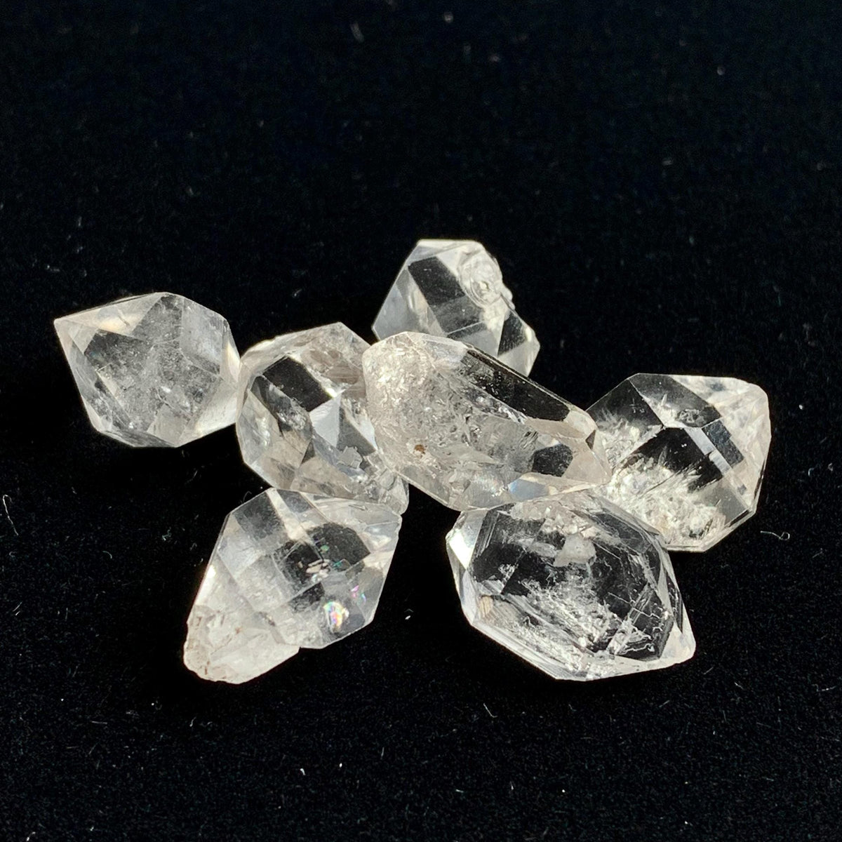 collector herkimer diamond crystal macro