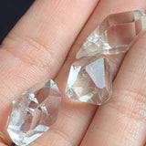 high clarity herkimer crystal macro close up