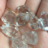 raw clear quartz double terminated gemstone