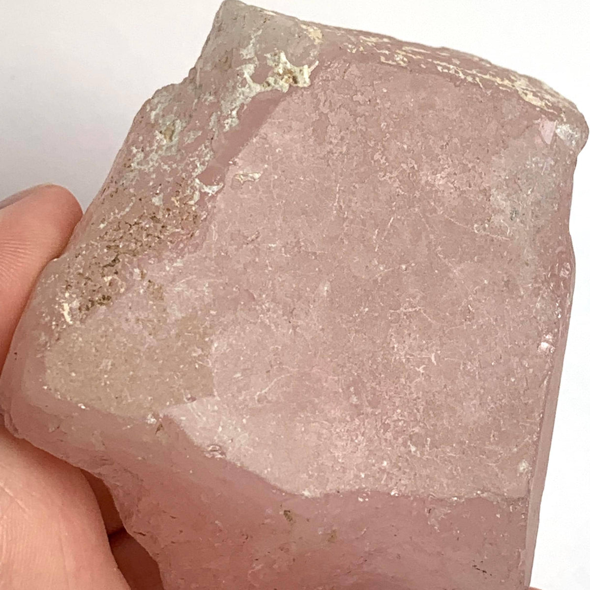 soft pink morganite crystal large display piece